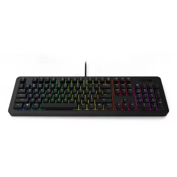 Kabelgebundene Gaming-Tastatur Lenovo K310 – Full-Size 100 %, USB, US English, RGB-Hintergrundbeleuchtung, Schwarz, 1,8 m Kabel