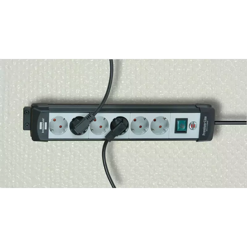 Power Extension Brennenstuhl 1951500100 3m 10 AC Outlets Schwarz Grau