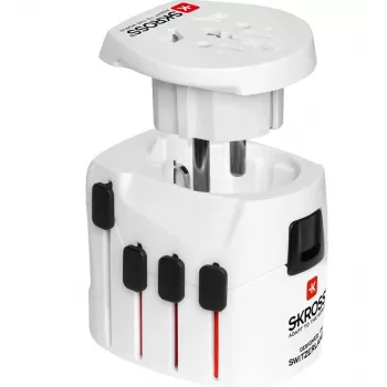Microconnect PETRAVEL27 elektrischer Netzstecker Weiß