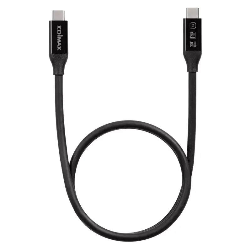 Kabel Edimax UC4 0,5 m 40 Gbit/s Schwarz Stecker auf Stecker