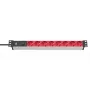 Power Extension Brennenstuhl 1390007118 2m 8 AC Outlets Indoor Schwarz Red
