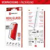 Displex Full Cover Displayschutzglas (10H) für Apple iPhone 15/15 Pro, Eco Montagerahmen, Full Cover