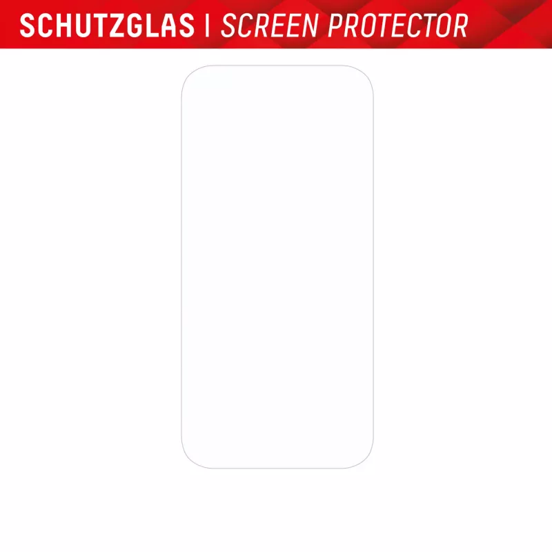 Displex Displayschutz + Hülle für Apple iPhone 15, Eco Montagerahmen, kratzfest