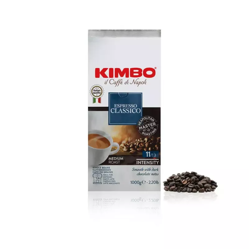 KIMBO 014089 Espresso Classico Kaffeebohnen 1 kg mittlere Röstung