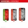 Displex Displayschutzfolie + Hülle für Apple iPhone 16, Eco Montagerahmen, kratzfest