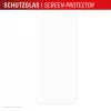 Displex Displayschutzfolie + Hülle für Apple iPhone 16, Eco Montagerahmen, kratzfest