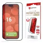 Displex Premium Displayschutzfolie (Full Cover, 10H) für Apple iPhone 16, Eco Montagerahmen, Full Cover