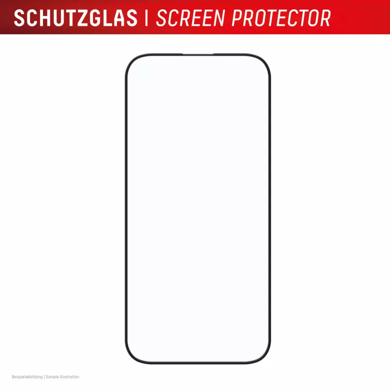 Displex Premium Displayschutzfolie (Full Cover, 10H) für Apple iPhone 16, Eco Montagerahmen, Full Cover