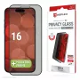 Displex Sichtschutz-Displayschutzfolie (10H) für Apple iPhone 16, Eco-Montagerahmen, Blickschutzfilter