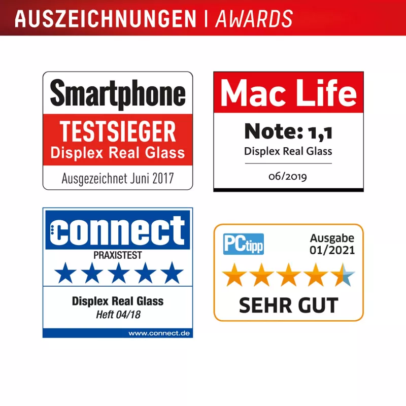 Displex Displayschutz + Hülle für Apple iPhone 16 Pro, Eco Montagerahmen, kratzfest