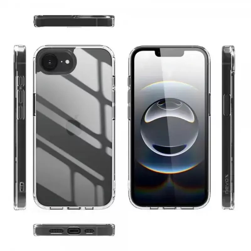 Cover Nevox 2496 Handyhülle für iPhone 16e 15,5 cm Transparent