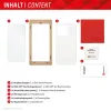 Displex Displayschutzfolie + Hülle für Samsung Galaxy A55 5G, Eco-Montagerahmen, kratzfest