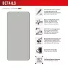 Displex Privacy Screen Protector (10H) für Samsung Galaxy S25 Edge, Eco Montagerahmen, Blickschutzfilter