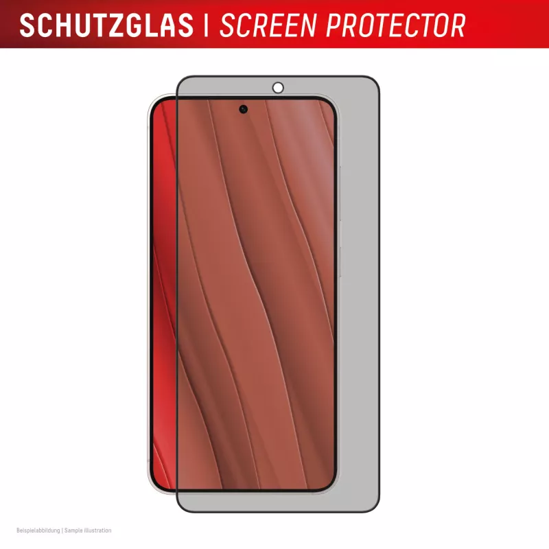 Displex Privacy Screen Protector (10H) für Samsung Galaxy S25 Edge, Eco Montagerahmen, Blickschutzfilter