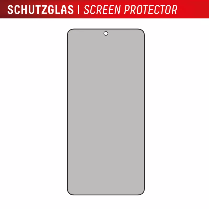 Displex Privacy Screen Protector (10H) für Samsung Galaxy S25 Edge, Eco Montagerahmen, Blickschutzfilter