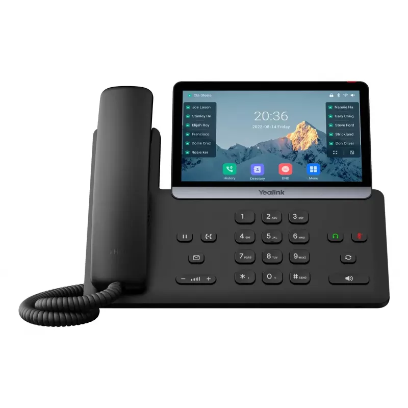 IP-Telefon Yealink SIP-T77U 7-Zoll-Touchscreen, HD-Audio, SIP-Deskphone