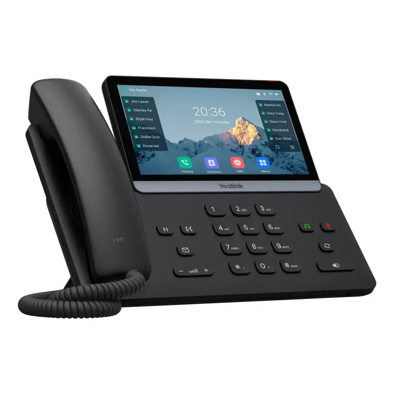 IP-Telefon Yealink SIP-T77U 7-Zoll-Touchscreen, HD-Audio, SIP-Deskphone