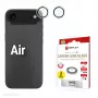 Displex Premium Kameralinsen-Glas, iPhone Air Glas, 10H, Einzelringe, DLC, transparent, Quick Mount