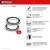 Displex Premium Kameralinsen-Glas, iPhone Air Glas, 10H, Einzelringe, DLC, transparent, Quick Mount