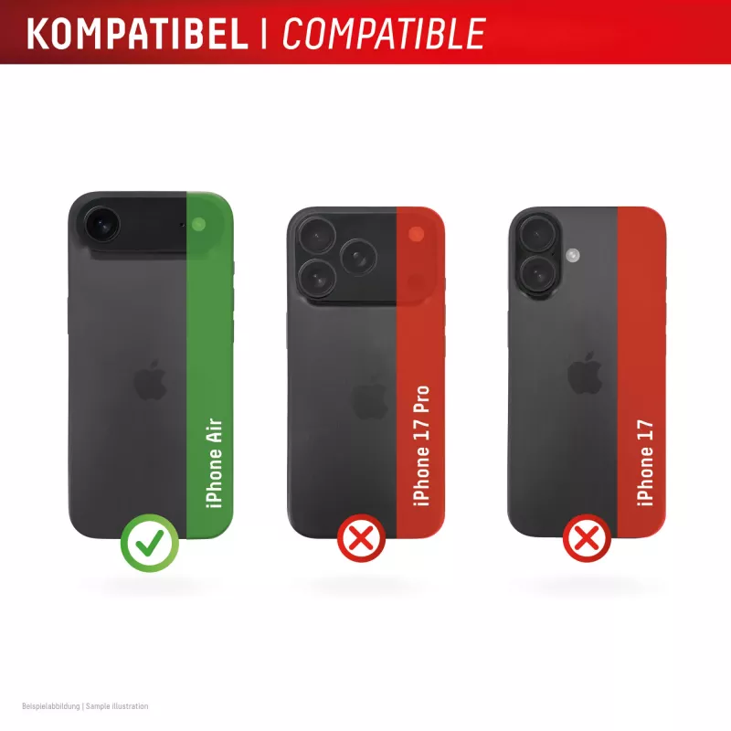 Displex Premium Kameralinsen-Glas, iPhone Air Glas, 10H, Einzelringe, DLC, transparent, Quick Mount