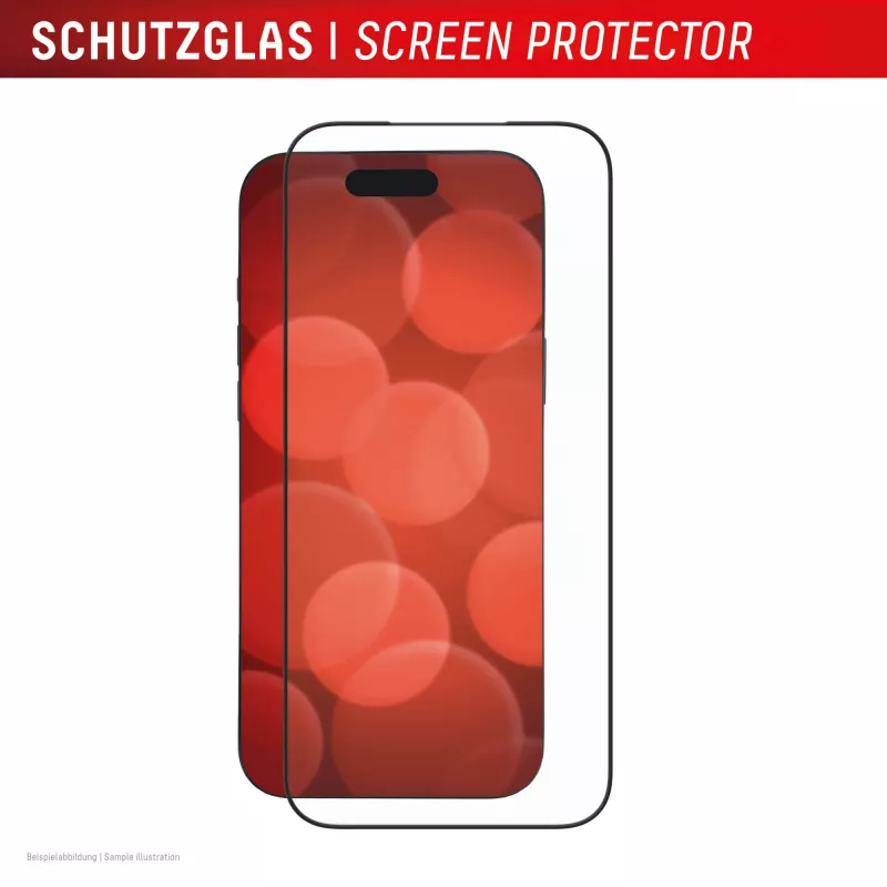 Displex Premium Screen Protector (Full Cover, 10H) für Apple iPhone 17 Pro Max, Eco Montagerahmen, Full Cover