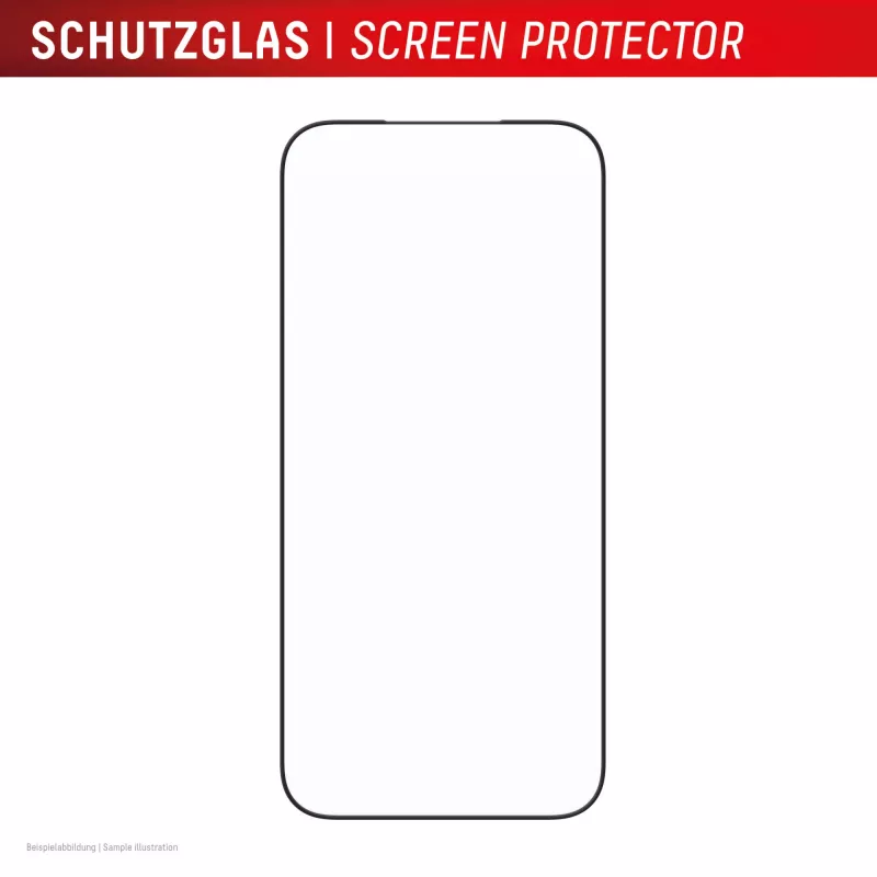 Displex Premium Screen Protector (Full Cover, 10H) für Apple iPhone 17 Pro Max, Eco Montagerahmen, Full Cover