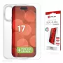 Displex Displayschutzfolie + Hülle für Apple iPhone 17, Eco Montagerahmen, kratzfest