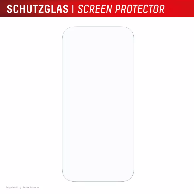 Displex Displayschutzfolie + Hülle für Apple iPhone 17, Eco Montagerahmen, kratzfest