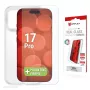 Displex Displayschutzfolie + Hülle für Apple iPhone 17 Pro, Eco-Montagerahmen, kratzfest