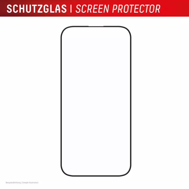 Displex Premium Anti-Reflex Screen Protector (anti-reflektive Vollabdeckung, 10H) für Apple iPhone 16 Pro, Eco-Montagerahmen, Vollabdeckung