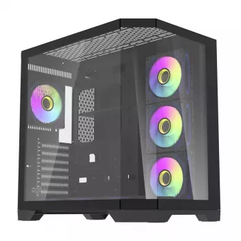 Computergehäuse Darkflash FT418 PRO, ATX, Schwarz