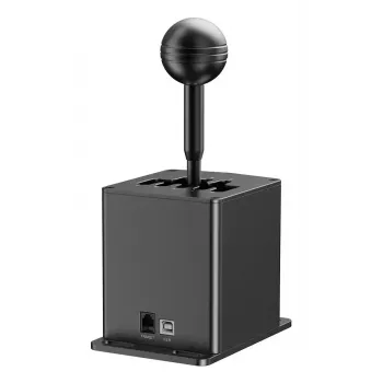 Racing-Schalthebel MOZA HGP Shifter — Aluminium, schwarz, 100×143×241 mm, USB-A auf USB-B