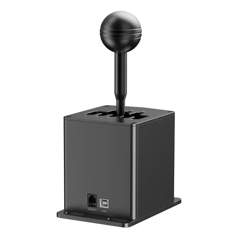 Racing-Schalthebel MOZA HGP Shifter — Aluminium, schwarz, 100×143×241 mm, USB-A auf USB-B