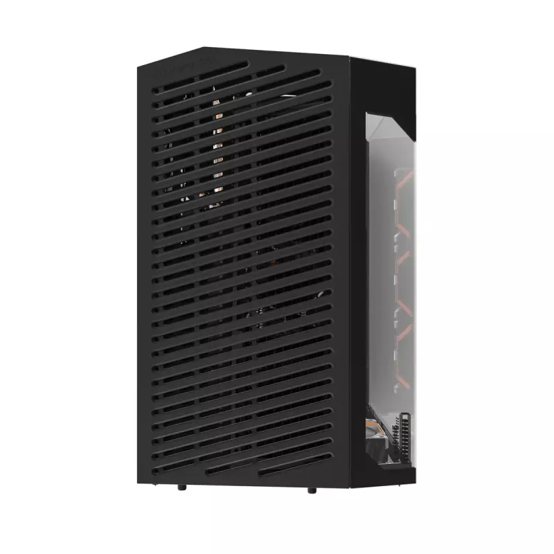 PC-Gehäuse Darkflash DY470 Full Tower — Schwarz, SPCC, unterstützt ITX/ATX, HDD 3,5 Zoll/2,5 Zoll, 1x 120 mm hinten, 120 mm Seitenlüfter