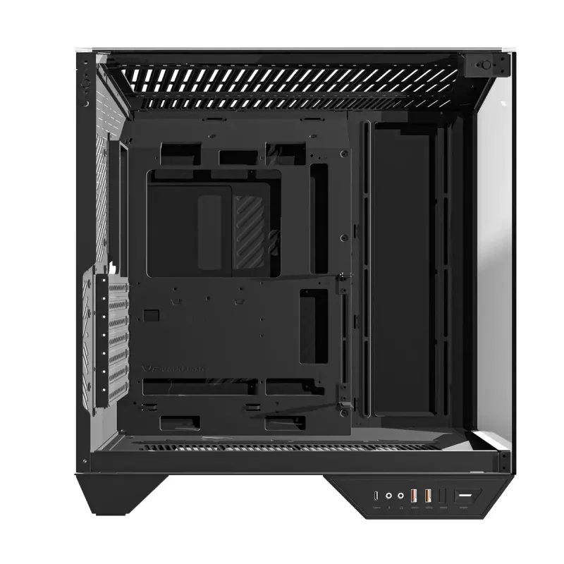 PC-Gehäuse Darkflash DY470 Full Tower — Schwarz, SPCC, unterstützt ITX/ATX, HDD 3,5 Zoll/2,5 Zoll, 1x 120 mm hinten, 120 mm Seitenlüfter