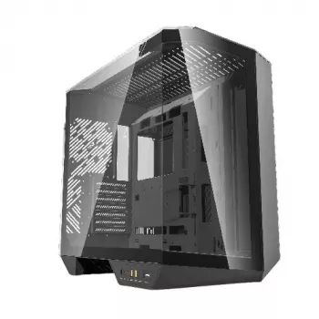 PC-Gehäuse Darkflash DY470 Full Tower — Schwarz, SPCC, unterstützt ITX/ATX, HDD 3,5 Zoll/2,5 Zoll, 1x 120 mm hinten, 120 mm Seitenlüfter
