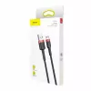 Baseus CAMKLF-B91 Nylon-Ladekabel, robust, Daten & Laden, CQ3.0 2.4A, USB auf Micro-USB, 1 m, Schwarz-Rot