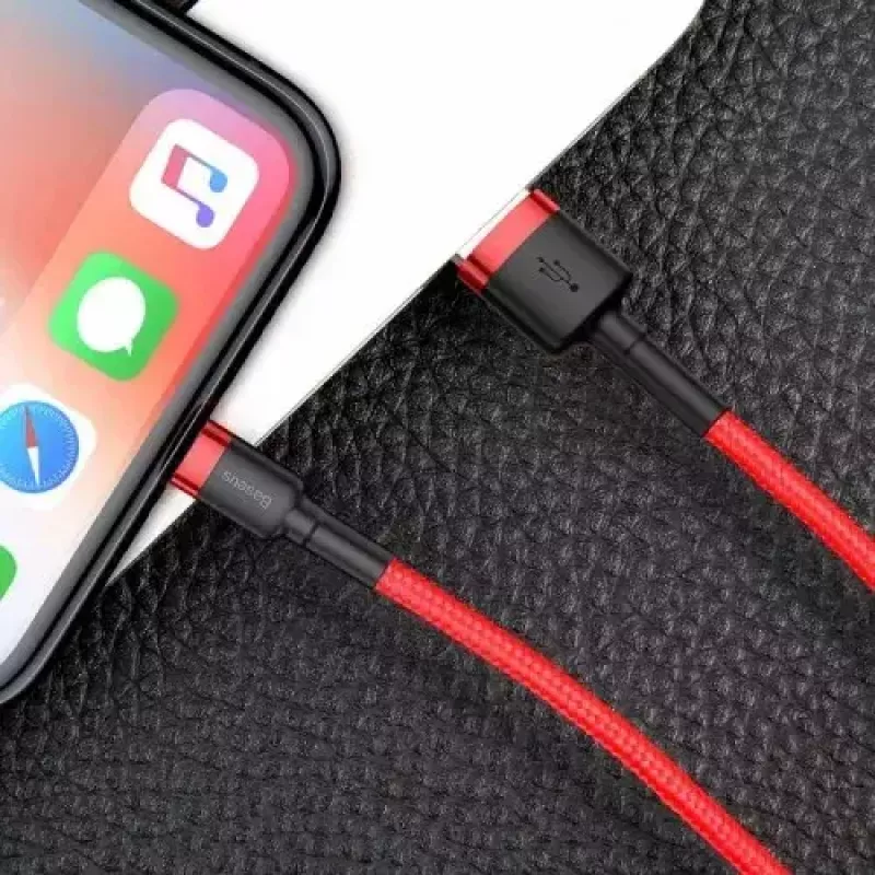 Lightning-Kabel Baseus CALKLF-A09 0,5 m Rot