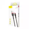 USB-A-auf-Lightning-Kabel Baseus CALKLF-C19 2 m – Aluminiumgehäuse, 1,5 A, schwarz/rot