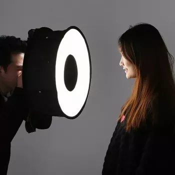 Softbox-Diffusor Puluz PU5145 45 cm rund leicht für Fotobeleuchtung