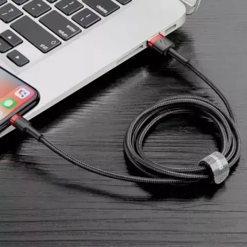 Lightning-Kabel Baseus CALKLF-A19 0,5 m Schwarz