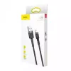 Baseus CALKLF-AG1 Nylon-Daten- & Ladekabel USB-C QC3.0 2.4A auf Lightning 0,5 m schwarz, grau