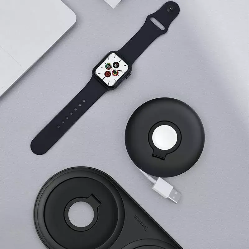 Baseus Organizer für Apple Watch Ladegerät ACSLH-01 — Schwarz, Ständer für magnetischen Ladepuck