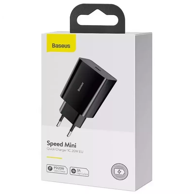 Ladegerät Baseus Speed Mini Smartphone Schwarz