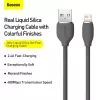 USB 2.0 Datenkabel Baseus Jelly Lightning auf USB-A 1,2 m, Schwarz