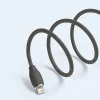 USB 2.0 Datenkabel Baseus Jelly Lightning auf USB-A 1,2 m, Schwarz