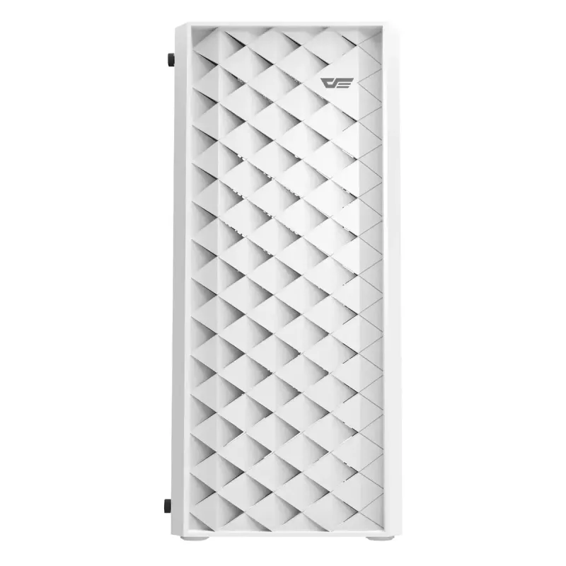 Computer case Darkflash DK351 WHITE Midi Tower, Micro ATX/ATX/ITX, temperaturgehärtetes Glas, weiß, 200×390×450 mm