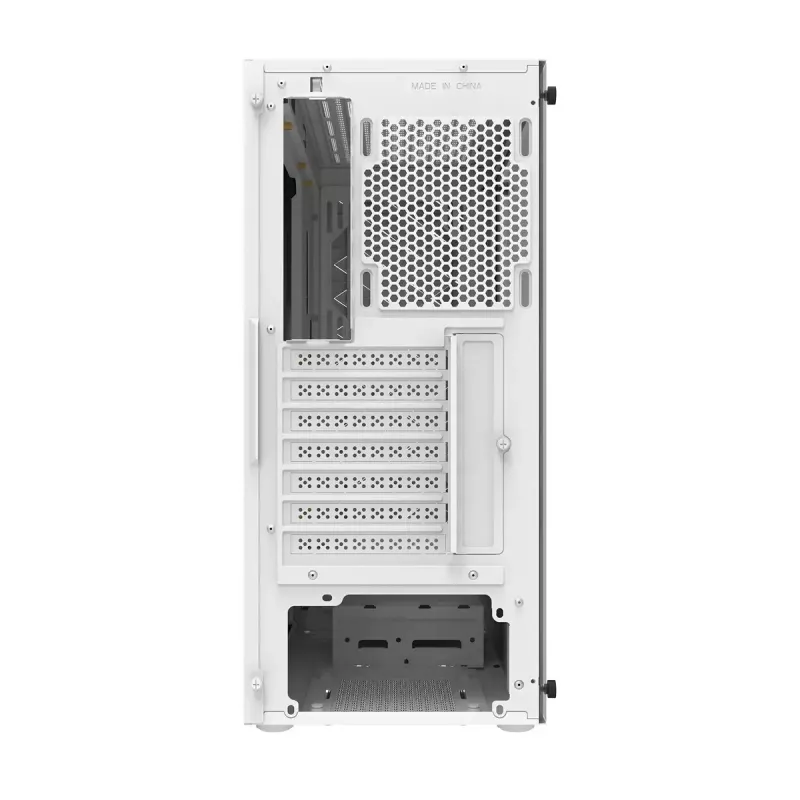 Computer case Darkflash DK351 WHITE Midi Tower, Micro ATX/ATX/ITX, temperaturgehärtetes Glas, weiß, 200×390×450 mm