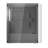 Computer case Darkflash DK351 WHITE Midi Tower, Micro ATX/ATX/ITX, temperaturgehärtetes Glas, weiß, 200×390×450 mm