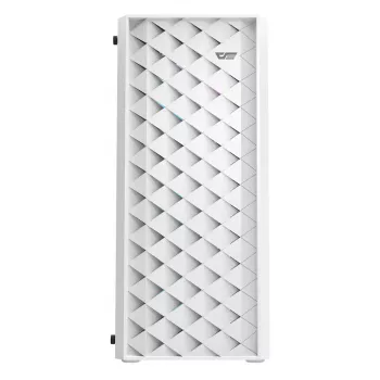 Computer case Darkflash DK351 WHITE Midi Tower, Micro ATX/ATX/ITX, temperaturgehärtetes Glas, weiß, 200×390×450 mm